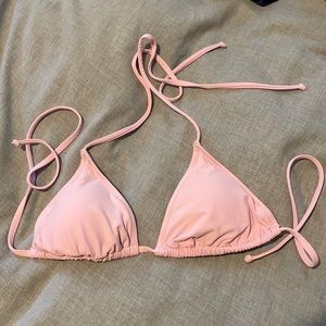 J. Crew string bikini top pink size small